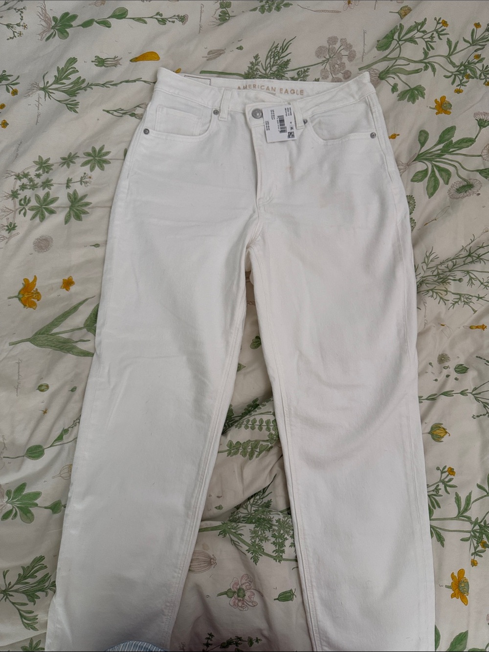 American Eagle Outfitters Straight Leg White Jeans